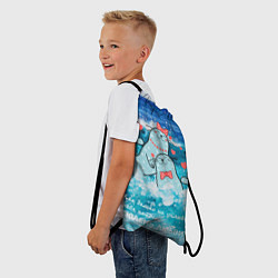Рюкзак-мешок Тюлени любви в море, цвет: 3D-принт — фото 2