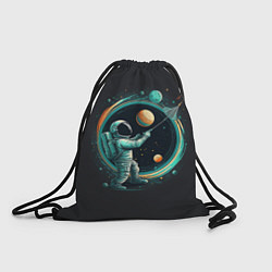 Рюкзак-мешок Космонавт в космосе, цвет: 3D-принт