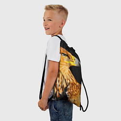 Рюкзак-мешок Орёл полигональный, цвет: 3D-принт — фото 2