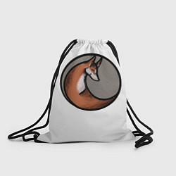 Рюкзак-мешок Стилизованная лиса арт, цвет: 3D-принт