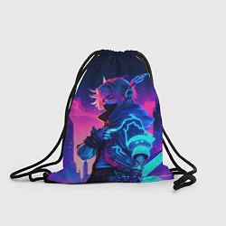 Рюкзак-мешок Cyber boy Genshin, цвет: 3D-принт