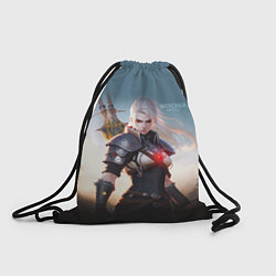 Рюкзак-мешок The Witcher girl art, цвет: 3D-принт