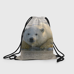 Рюкзак-мешок Белый медведь ожидает, цвет: 3D-принт