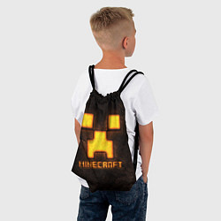 Рюкзак-мешок Minecraft lava, цвет: 3D-принт — фото 2