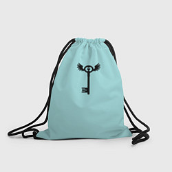 Рюкзак-мешок Ключик к замочку голубой, цвет: 3D-принт