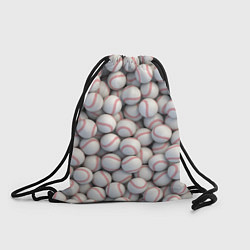 Рюкзак-мешок Бейсбольные мячи, цвет: 3D-принт