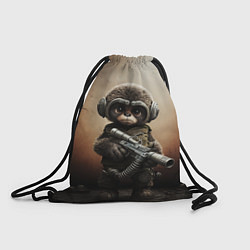 Рюкзак-мешок Зверь с оружием, цвет: 3D-принт