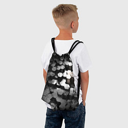 Рюкзак-мешок Карбоновые соты абстрация, цвет: 3D-принт — фото 2