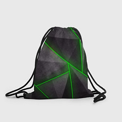 Рюкзак-мешок Stripes Abstract green, цвет: 3D-принт