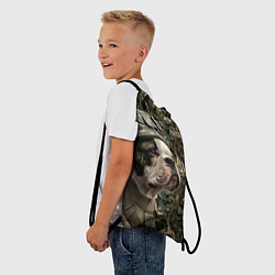 Рюкзак-мешок Бульдог солдат, цвет: 3D-принт — фото 2