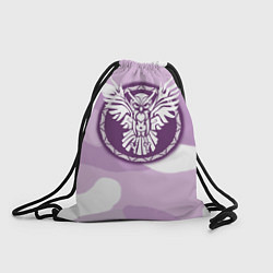 Рюкзак-мешок Сова в камуфляже, цвет: 3D-принт