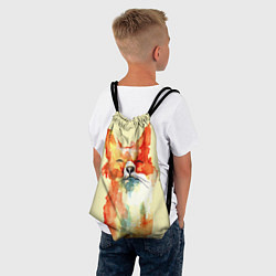 Рюкзак-мешок Живописная лисица, цвет: 3D-принт — фото 2