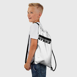 Рюкзак-мешок Ateez black and white, цвет: 3D-принт — фото 2