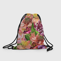 Рюкзак-мешок Райские цветы, цвет: 3D-принт