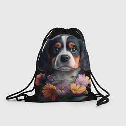 Рюкзак-мешок Бернский зенненхунд милый щенок, цвет: 3D-принт