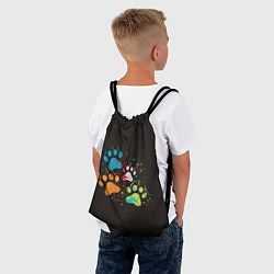 Рюкзак-мешок Кучка лапок, цвет: 3D-принт — фото 2