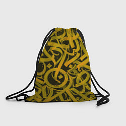 Рюкзак-мешок Gold Calligraphic, цвет: 3D-принт