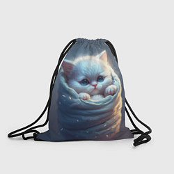 Рюкзак-мешок Котик в мешке, цвет: 3D-принт