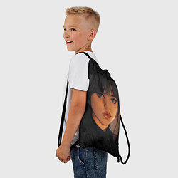 Рюкзак-мешок Портрет Уэнздей Аддамс, цвет: 3D-принт — фото 2