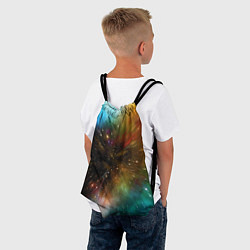 Рюкзак-мешок Бескрайний космос - неон, цвет: 3D-принт — фото 2