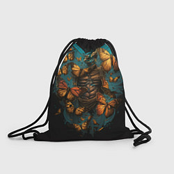 Рюкзак-мешок Бабочки в груди, цвет: 3D-принт