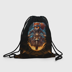 Рюкзак-мешок Мото Кот, цвет: 3D-принт