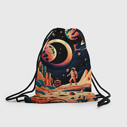 Рюкзак-мешок Покорение космоса, цвет: 3D-принт