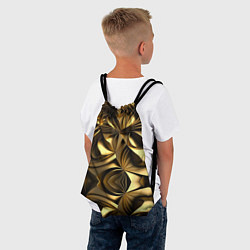 Рюкзак-мешок Золотой калейдоскоп, цвет: 3D-принт — фото 2