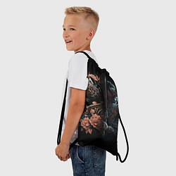 Рюкзак-мешок Самурай и тигр, цвет: 3D-принт — фото 2