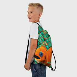 Рюкзак-мешок Сказочная золотая рыбка, цвет: 3D-принт — фото 2