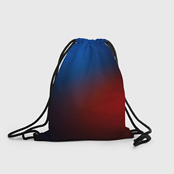 Рюкзак-мешок Красно синий градиент, цвет: 3D-принт