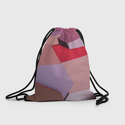 Рюкзак-мешок Розовое абстрактное множество кубов, цвет: 3D-принт