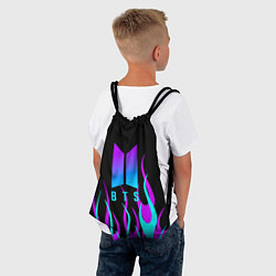 Рюкзак-мешок Bts градиент неон, цвет: 3D-принт — фото 2