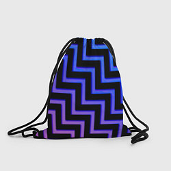 Рюкзак-мешок Неоновый лабиринт градиент, цвет: 3D-принт