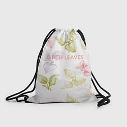 Рюкзак-мешок Birch leaves, цвет: 3D-принт