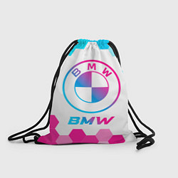 Рюкзак-мешок BMW neon gradient style, цвет: 3D-принт