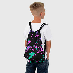 Рюкзак-мешок Неоновые цвета брызги краски, цвет: 3D-принт — фото 2