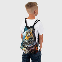 Рюкзак-мешок Тигр космонавт на далекой планете, цвет: 3D-принт — фото 2