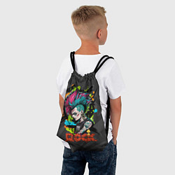 Рюкзак-мешок Девушка панк, цвет: 3D-принт — фото 2