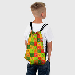 Рюкзак-мешок Emotional little men, цвет: 3D-принт — фото 2