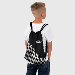 Рюкзак-мешок Chery racing flag, цвет: 3D-принт — фото 2