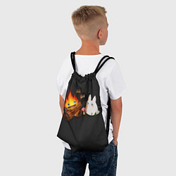 Рюкзак-мешок Кальцифер арт, цвет: 3D-принт — фото 2