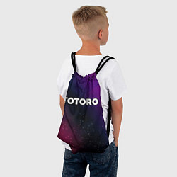 Рюкзак-мешок Totoro gradient space, цвет: 3D-принт — фото 2