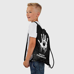Рюкзак-мешок Death Stranding с потертостями на темном фоне, цвет: 3D-принт — фото 2