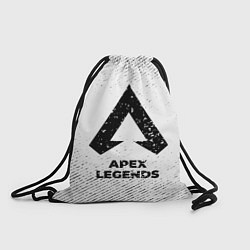 Рюкзак-мешок Apex Legends с потертостями на светлом фоне, цвет: 3D-принт