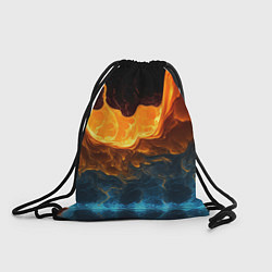 Рюкзак-мешок Лава и вода, цвет: 3D-принт