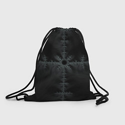 Рюкзак-мешок Фрактал снежинка, цвет: 3D-принт