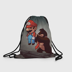 Рюкзак-мешок Марио держит Данки Конг, цвет: 3D-принт