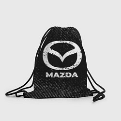 Рюкзак-мешок Mazda с потертостями на темном фоне, цвет: 3D-принт