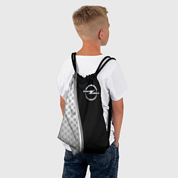 Рюкзак-мешок Опель черный серебристый, цвет: 3D-принт — фото 2